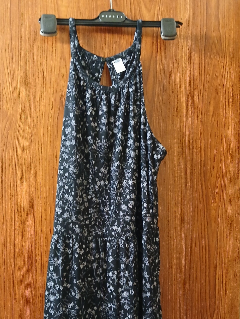 Old Navy Navy Floral Halter Maxi Skirt